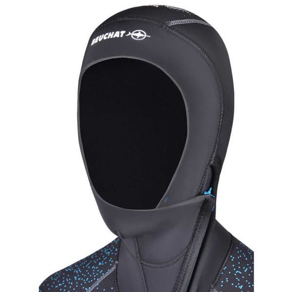 Beuchat Kvinna Med Huva Focea Comfort 6 7 Mm Svart XL