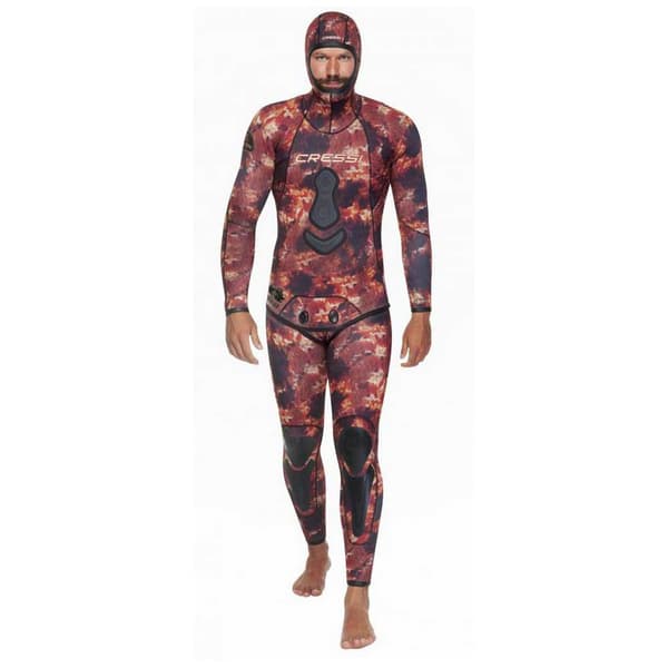 Cressi Spearfishing Kostym Scorpion 5 Mm Röd,Svart 2XL
