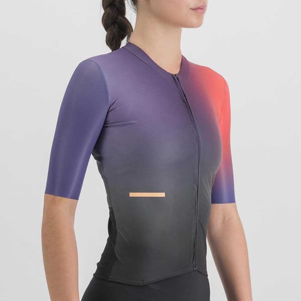 Sportful Kortärmad Trisuit Bomber Svart,Lila M Kvinna
