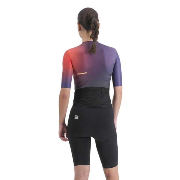 Sportful Kortärmad Trisuit Bomber Svart,Lila M Kvinna