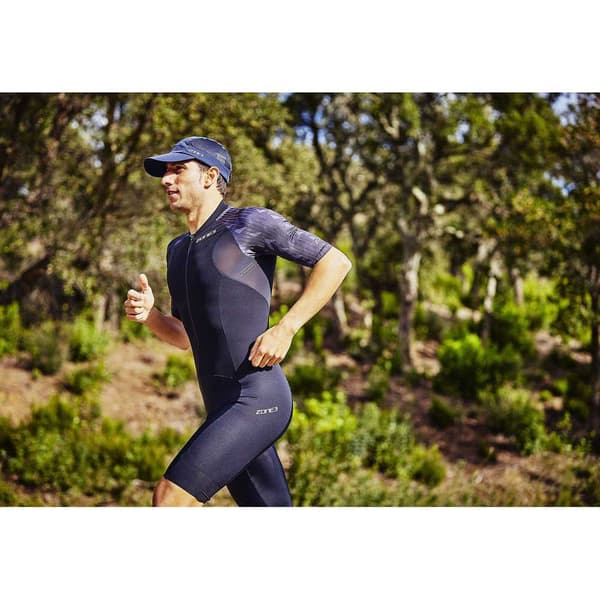 Zone3 Kortærmet Trisuit Lava Sort XS Mand