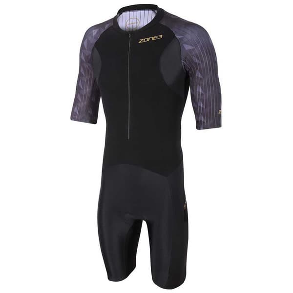Zone3 Kortærmet Trisuit Lava Sort XS Mand