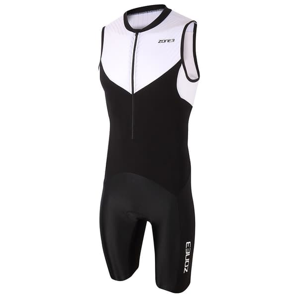 Zone3 Ärmlös Trisuit Lava Long Distance Tri Vit,Svart XS Man