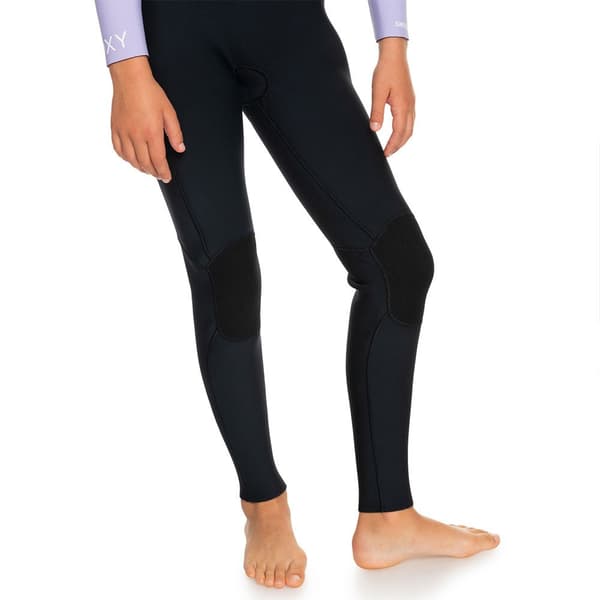 Roxy Långärmad Neoprenkostym Med Dragkedja Framtill 4/3 Mm Swell Series Svart 12 Years