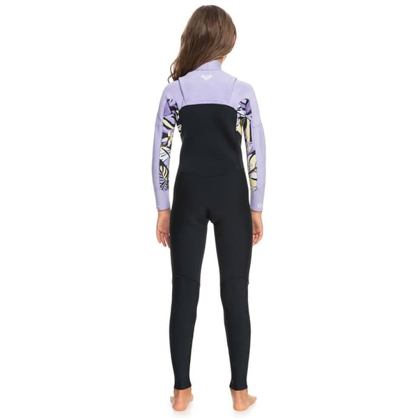 Roxy Långärmad Neoprenkostym Med Dragkedja Framtill 4/3 Mm Swell Series Svart 12 Years