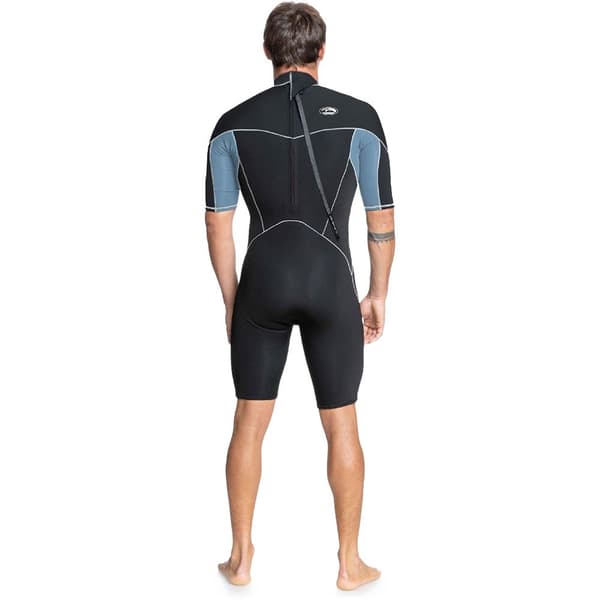 Quiksilver Kortærmet Neoprendragt Med Lynlås Bagpå Cp Saturne 2/2 Sort S