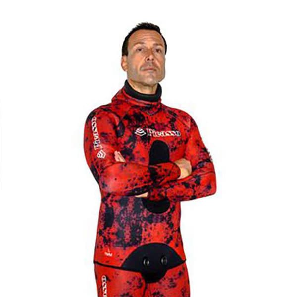 Picasso Spearfishing Jacka Camo Blood 5 Mm Röd,Svart S