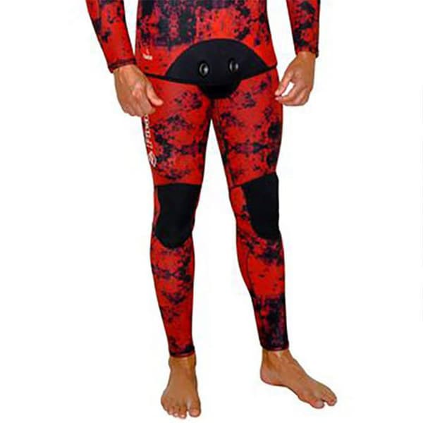 Picasso Spearfishing Byxor Med Hög Midja Camo Blood 7 Mm Röd,Svart XL