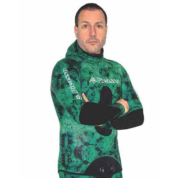 Picasso Spearfishing Jakke Posidonia 5 Mm Grøn S