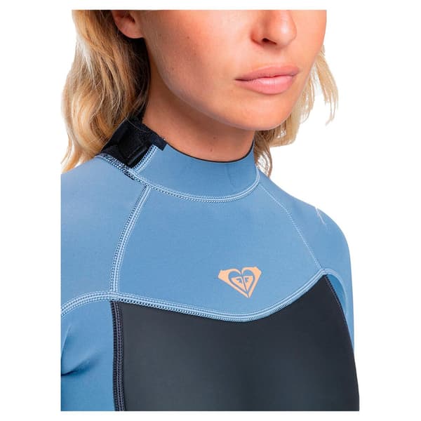 Roxy Ryg Zip Suit Kvinde Prologue 3/2 Mm Blå 2