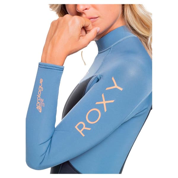 Roxy Ryg Zip Suit Kvinde Prologue 3/2 Mm Blå 2