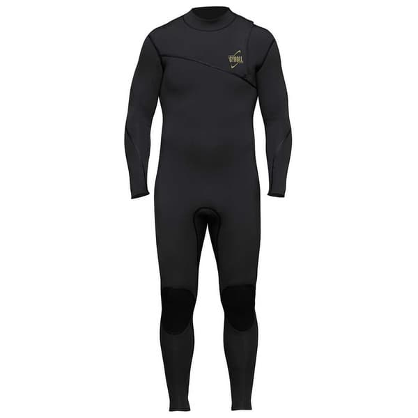 Gyroll Blixtlåsfri Steamer Våtdräkt Shield 4/3 Svart XL