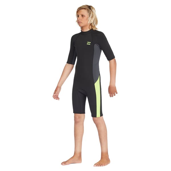 Billabong Kortärmad Neoprenkostym Med Dragkedja Baktill 202 Absolute Svart 8 Years