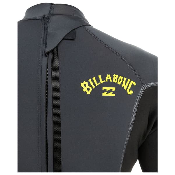 Billabong Långärmad Neoprenkostym Med Dragkedja Baktill 302 Absolute Svart MS