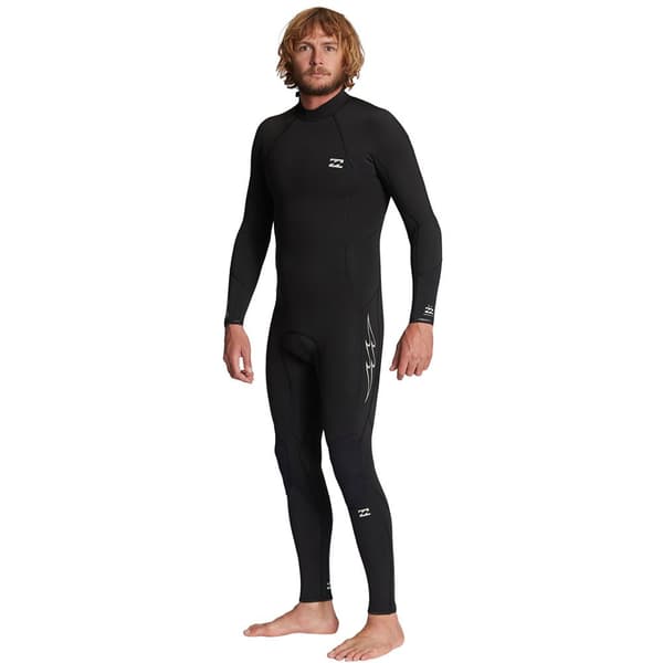 Billabong Långärmad Neoprenkostym Med Dragkedja Baktill 302 Absolute Svart XS