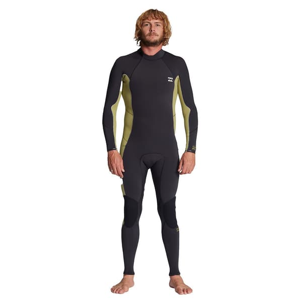 Billabong Långärmad Neoprenkostym Med Dragkedja Baktill 302 Absolute Svart MS