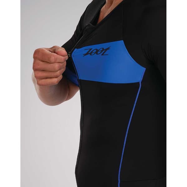 Zoot Kortærmet Trisuit Core + Tri Aero Blå S Mand