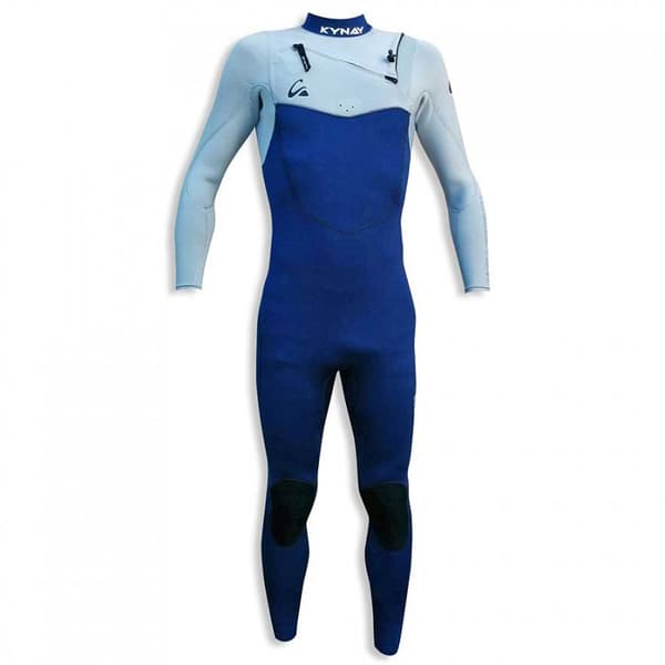 Kynay Langærmet Neoprendragt Med Brystlynlås Surf Ultra Stretch 2 Mm Blå XS
