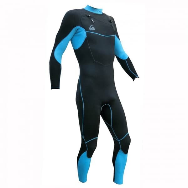 Kynay Långärmad Neoprenkostym Med Dragkedja Surf Ultra Stretch 3/2 Mm Svart XS