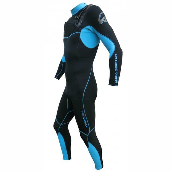 Kynay Långärmad Neoprenkostym Med Dragkedja Surf Ultra Stretch 3/2 Mm Svart XS