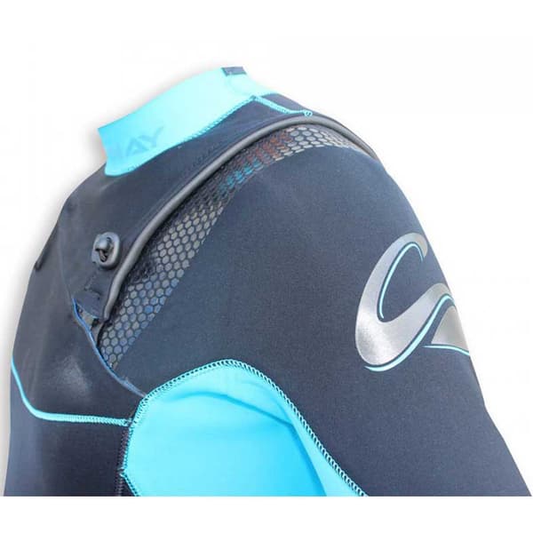 Kynay Långärmad Neoprenkostym Med Dragkedja Surf Ultra Stretch 3/2 Mm Svart XS