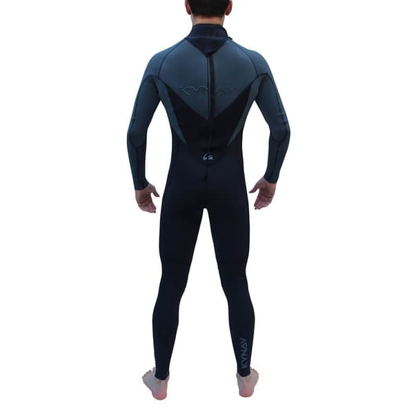 Kynay Långärmad Neoprenkostym Med Dragkedja Surf Ultra Stretch 4/3 Mm Svart MT