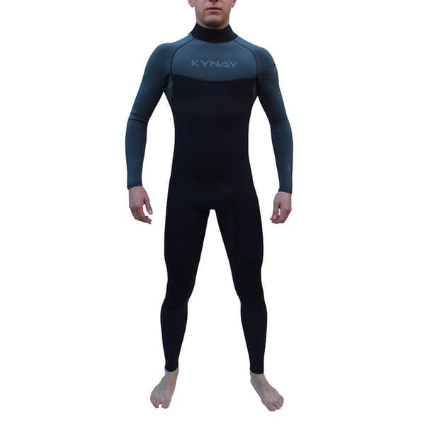 Kynay Långärmad Neoprenkostym Med Dragkedja Surf Ultra Stretch 4/3 Mm Svart MT