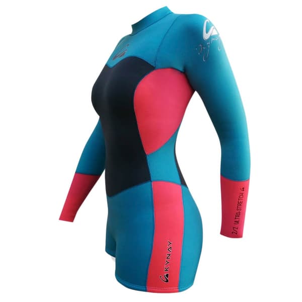 Kynay Kvinna Shorty Ultra Stretchy Surfing 2 Mm Blå XS