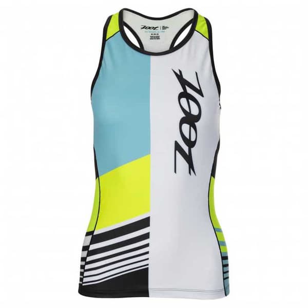 Zoot Ärmlös Tröja Ltd Tri Racerback Gul,Vit,Blå XS Kvinna