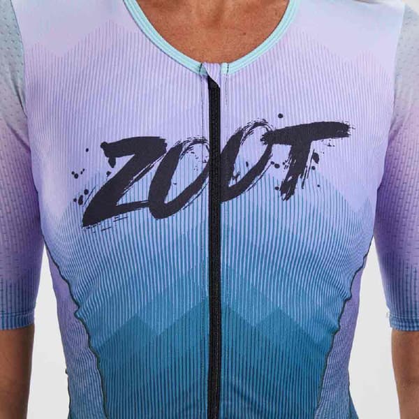 Zoot Kortärmad Trisuit Ltd Tri Aero Fz Röd,Orange XL Kvinna