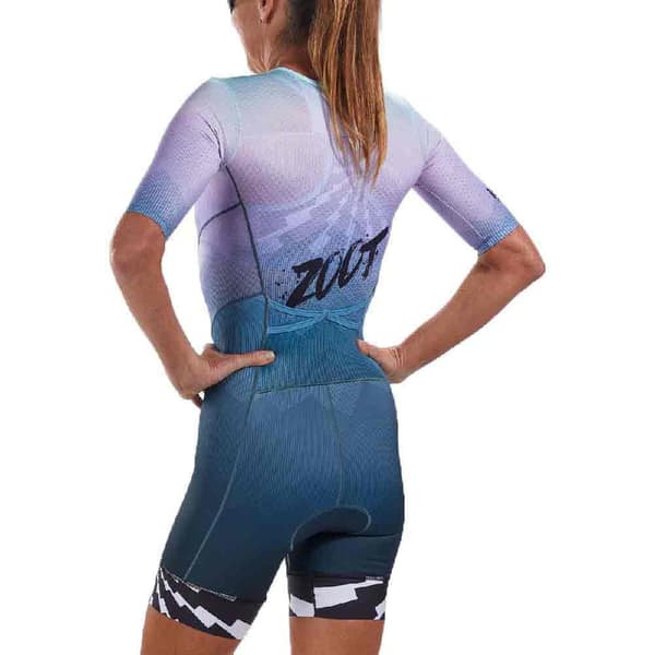 Zoot Kortärmad Trisuit Ltd Tri Aero Fz Röd,Orange XL Kvinna