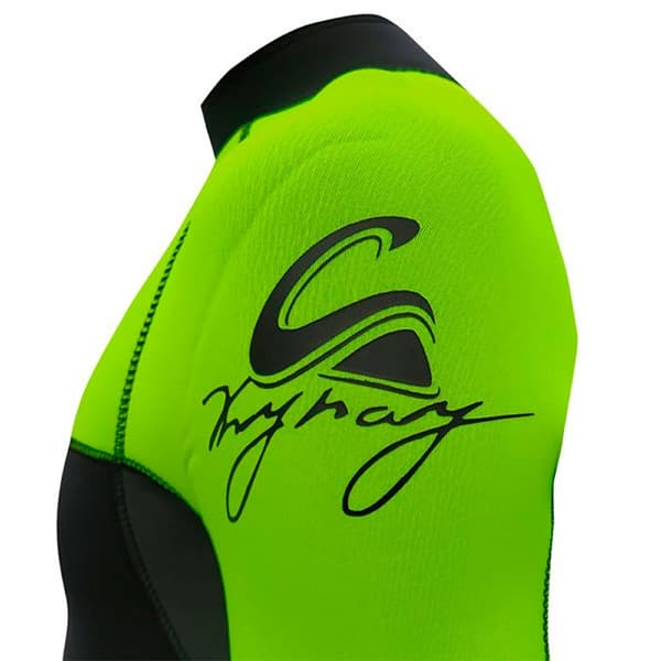 Kynay Långärmad Neoprenkostym Med Dragkedja Baktill Surf Ultra Stretch 4/3 Mm Svart L