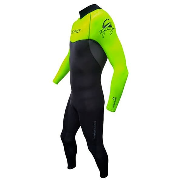 Kynay Långärmad Neoprenkostym Med Dragkedja Baktill Surf Ultra Stretch 4/3 Mm Svart L