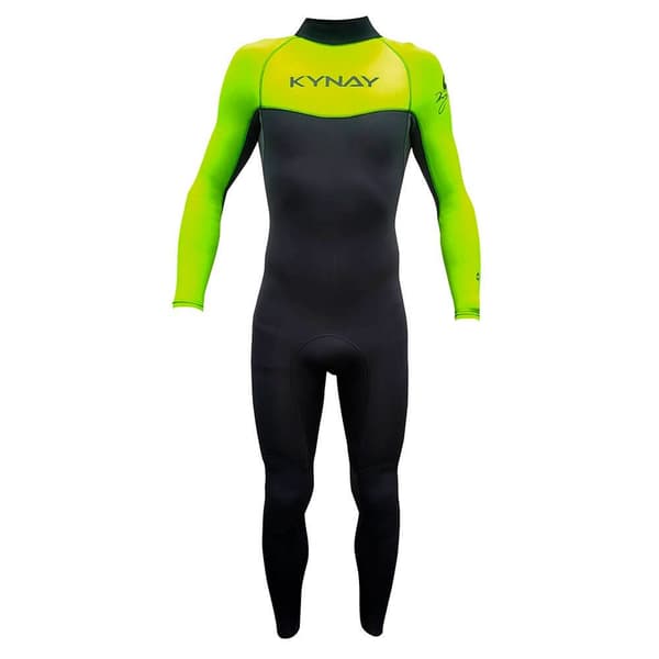 Kynay Långärmad Neoprenkostym Med Dragkedja Baktill Surf Ultra Stretch 4/3 Mm Svart L