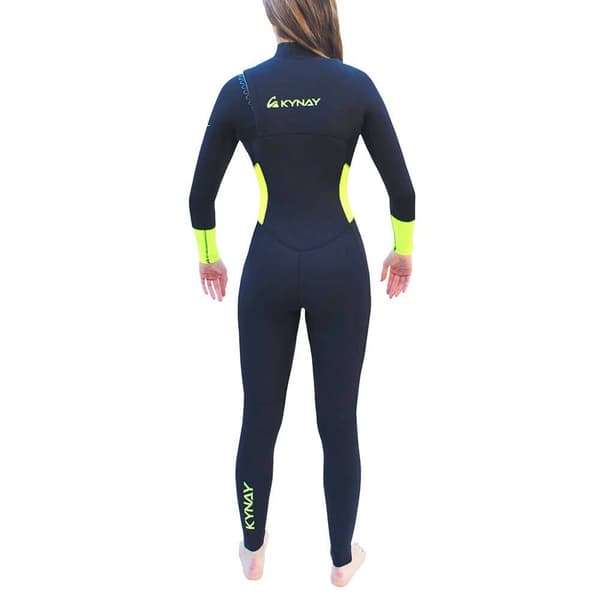 Kynay Långärmad Neoprenkostym Med Dragkedja Surf Ultra Stretch Thermal 5/3 Mm Svart XL