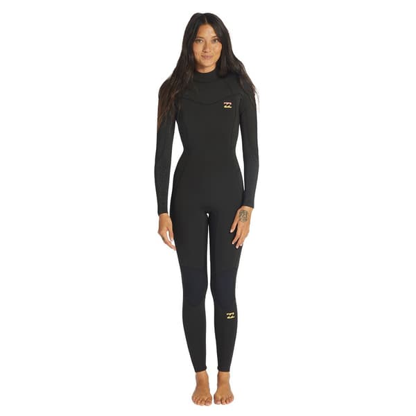 Billabong Langærmet Neoprendragt Med Lynlås Bagpå Synergy 4 Mm Sort 2XL