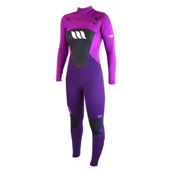 West Girl Long Sleeve Chest Zip Neopren Kostym Lotus 3/2 Mm Lila 12 Years