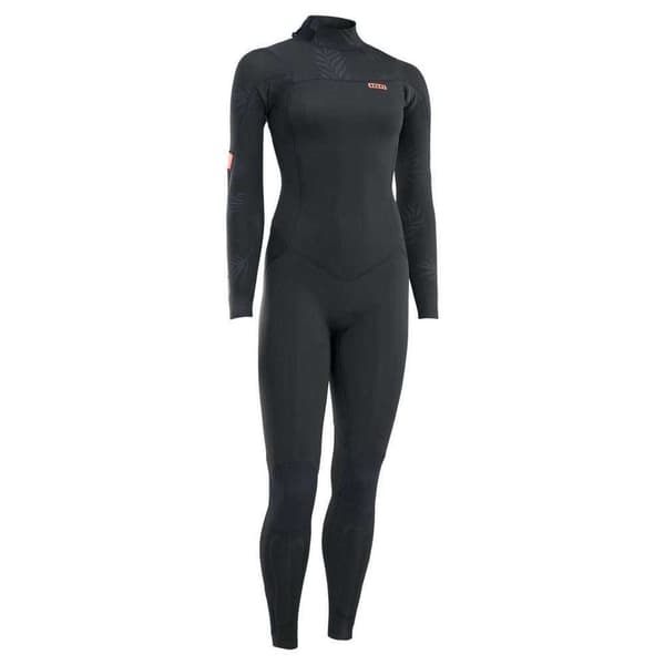 Ion Kvinna Långärmad Back Zip Neopren Kostym Amaze Core 5/4 Mm Svart M