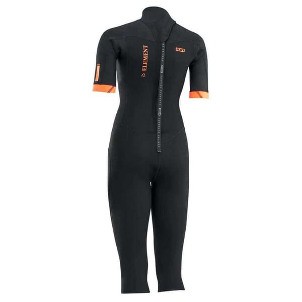 Ion Kvinna Back Zip Shorty Element 3/2 Mm Overknee Svart S