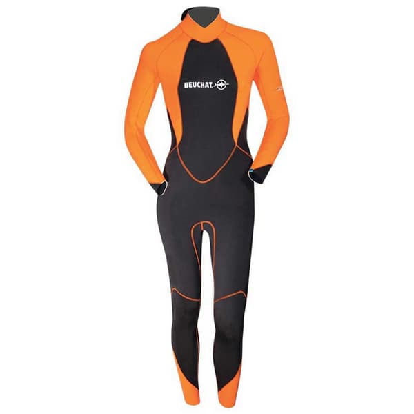 Beuchat Kvinna Atoll Mono Bz 3 Mm Orange,Svart M