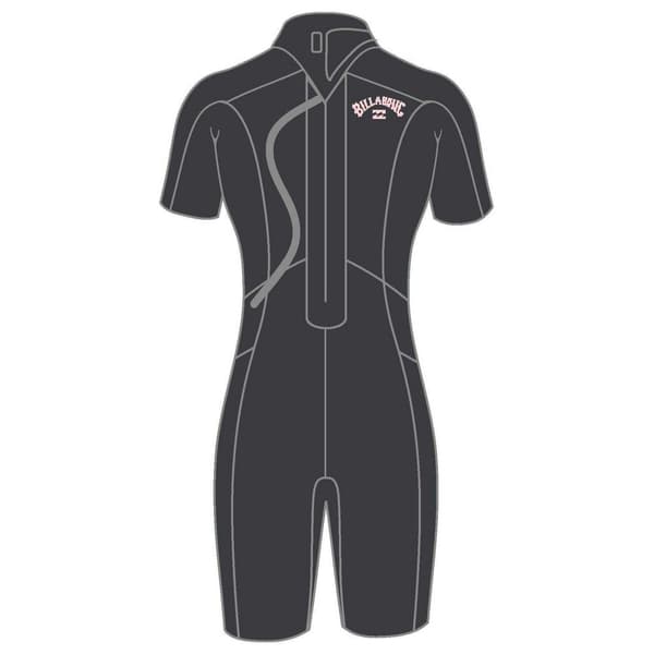 Billabong Rygg Zip Suit Kvinna Launch 2/2 Mm Svart 4