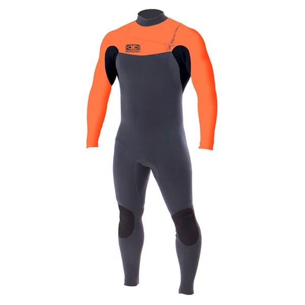 Ocean & Earth Långärmad Neoprenkostym Med Dragkedja Baktill One Free Flex 3/2 Mm Orange 6 Years