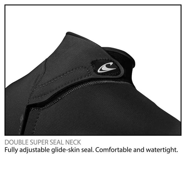 O´neill Wetsuits Rygg Zip Suit Junior Reactor Ii 3/2 Mm Svart 12