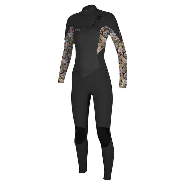 O´neill Wetsuits Långärmad Neoprenkostym Med Dragkedja Epic 4/3 Svart 12