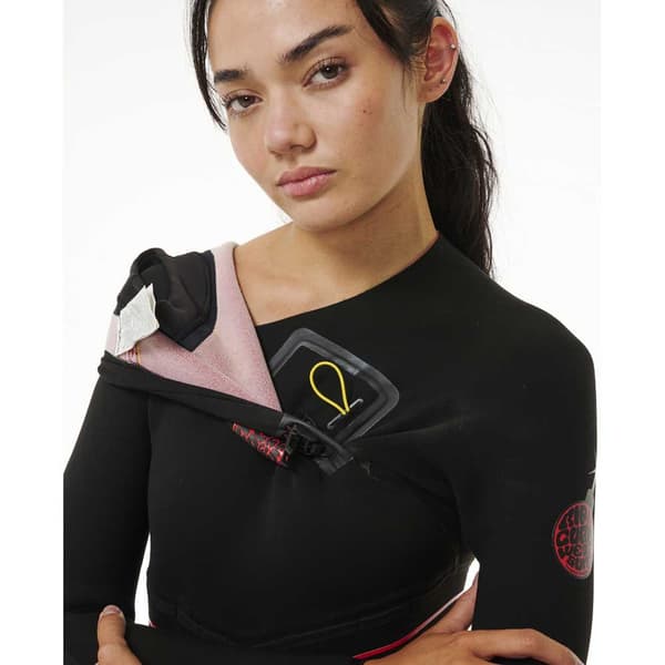 Rip Curl Långärmad Kostym I Neopren Utan Dragkedja Fbomb Fusion 4/3 Mm Svart 6