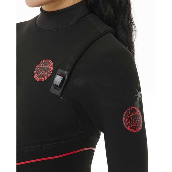 Rip Curl Långärmad Kostym I Neopren Utan Dragkedja Fbomb Fusion 4/3 Mm Svart 6