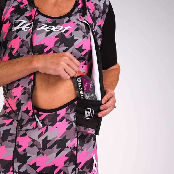 Zoot Lyhythihainen Trisuit Niuhi Pinkki 2XL Nainen