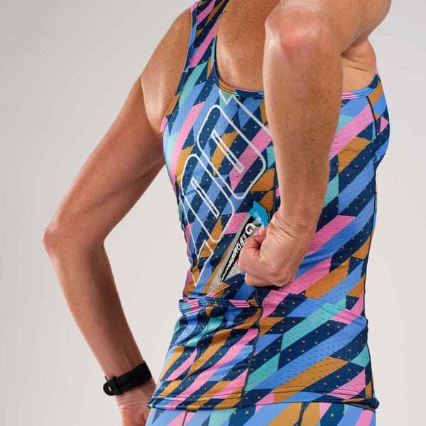 Zoot Hihaton Trisuit Ltd Tri Racerback Sininen XL Nainen