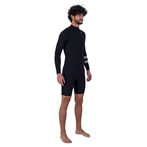 Hurley Långärmad Neoprenkostym Med Dragkedja Framtill Air Svart XL