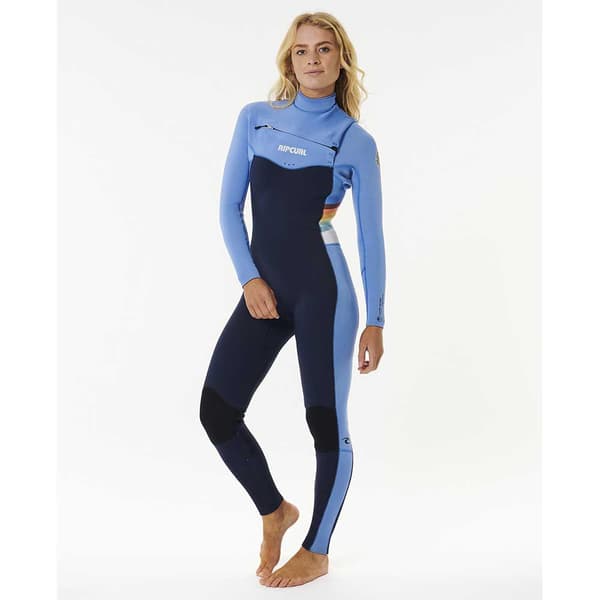 Rip Curl Långärmad Neoprenkostym Med Dragkedja D/patrol 3/2 Mm Sub Blå 4